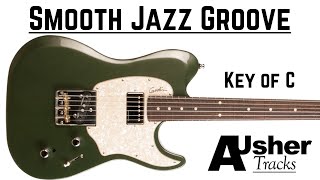 Video thumbnail of "Smooth Jazz Groove in C major | Guitar Backing Track"