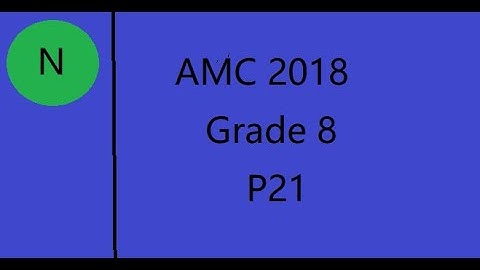 2018 AMC8 P21
