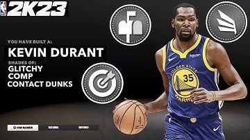 THE BEST KEVIN DURANT BUILD NBA 2K23! THIS BUILD CAN DO IT ALL WITH 72 BADGES!