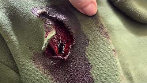 Bullet wound SFX make up for The Days Ahead