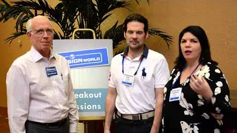 Ken Kindt and Jack Werner with Signworld Owners El...