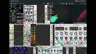 Crazy UFO noises and spaceship sounds - modular synth sounds MiRack VCV Rack for iOS 