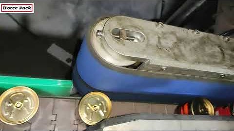 Automatic PET sauce bottle jar rolling labeling machine testing video