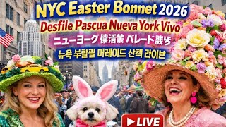 NYC Easter Bonnet 2026 Desfile Pascua Nueva York Vivo ニューヨーク 復活祭 パレード 散歩뉴욕 부활절 퍼레이드 산책 라이브