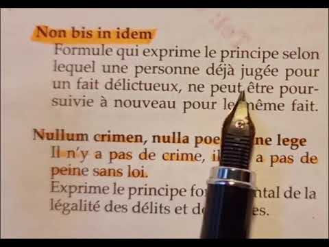 Non bis in idem | Nulume crimen, nulla poena sine lege #latinejuridique #law #imoudom