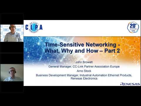 CLPA & Reneas网络研讨会:时间敏感网络-什么,为什么和如何(第二部分)