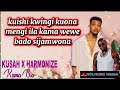 Kusah Ft Harmonize Kama Sio Lyric Video By HolyKing Media 