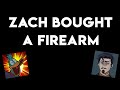 Zach bought a firearm  around the campfire 7