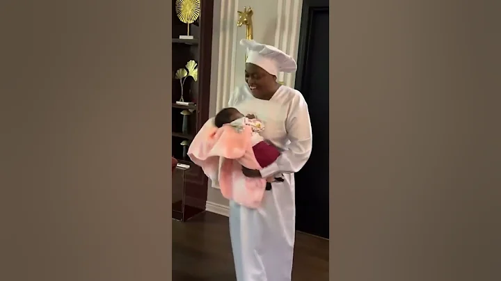 Actress Funke Akindele looks so cute with a baby. 😍