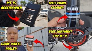 How to clean your MT15 chain😘| Ramp wheel roller for MT15 | best chain cleaner lube for MT15🔥| #mt15 screenshot 5