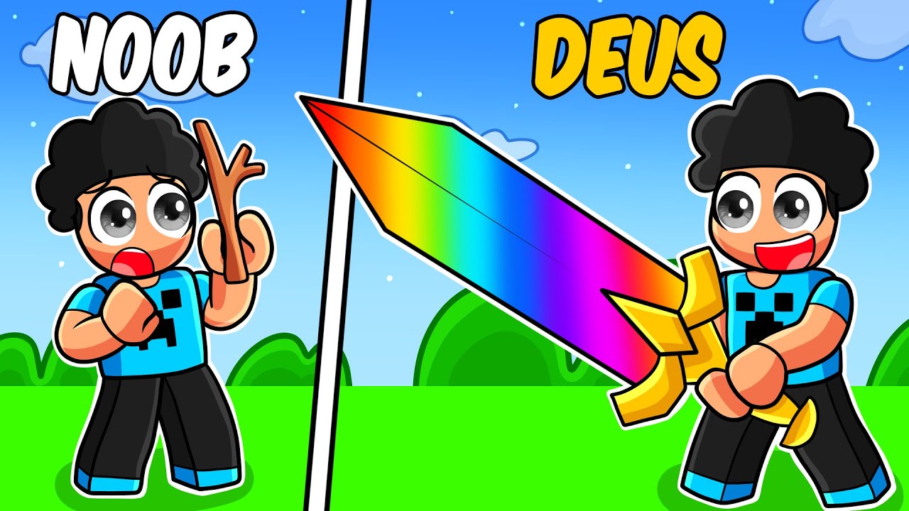 Até onde uma ESPADA de MADEIRA pode CHEGAR no Roblox