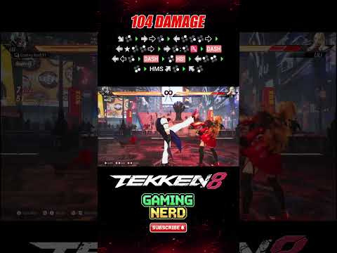 Lee Chaolan Combo 104 DAMAGE Tekken 8 #tekken8 #shorts #youtubeshorts