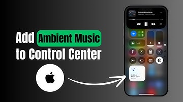 How to Add Ambient Music To Control Center?