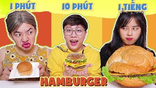 Mẹ Ghẻ Con Chồng - Hamburger 1 Phút VS 10 Phút VS 1 Tiếng!!