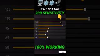 Free Fire Headshot setting 2024 ⚡ 200 Sensitivity Settings ⚙️| Sensitivity + Hud Settings Free Fire