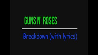 GNR - Dead Horse (with lyrics)