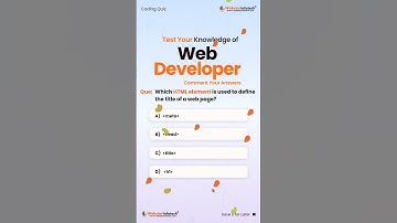 Web Developer Quiz  in HTML/CSS/JS! #Shorts #viral #webstarinfotech #ytshortvideo