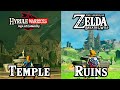Great Plateau Temples Comparison: Zelda Age of Calamity VS Breath of the Wild!