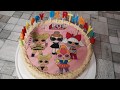 ТОРТ.Торт Молочная Девочка.Торт КУКОЛКА ЛОЛ.Torte LOL PUPPE.Cake LOL doll.Milky Girl Cake