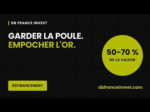 Refinancement : 50 à 70 % de la valeur en trésorerie