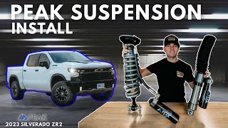 Peak Suspension Install 2023 Silverado ZR2