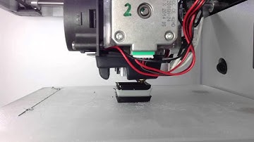 2 Color Test Box (thingiverse # 487796) printed on a Zeepro Zim 3d printer (beta prototype)