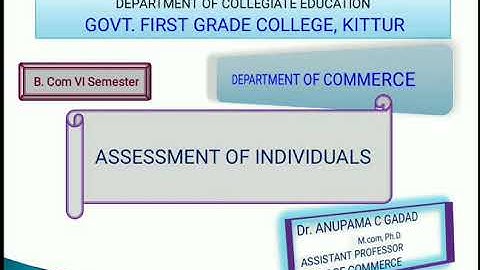 2016 Solved Question Paper on Assessment of Individuals