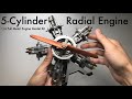 Building a 5-Cylinder Radial Engine Model Kit - 1/6  Full Metal Engine Model Kit