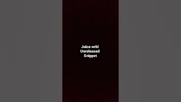 juice wrld unreleased snippet