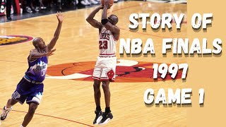 Story of NBA Finals 1997 Game 1 Utah Jazz vs Chicago Bulls Recap