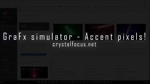 Crystal focus 10 CFX lightsaber GraFx simulator update. Accentpixel simulator, movable pixels!!