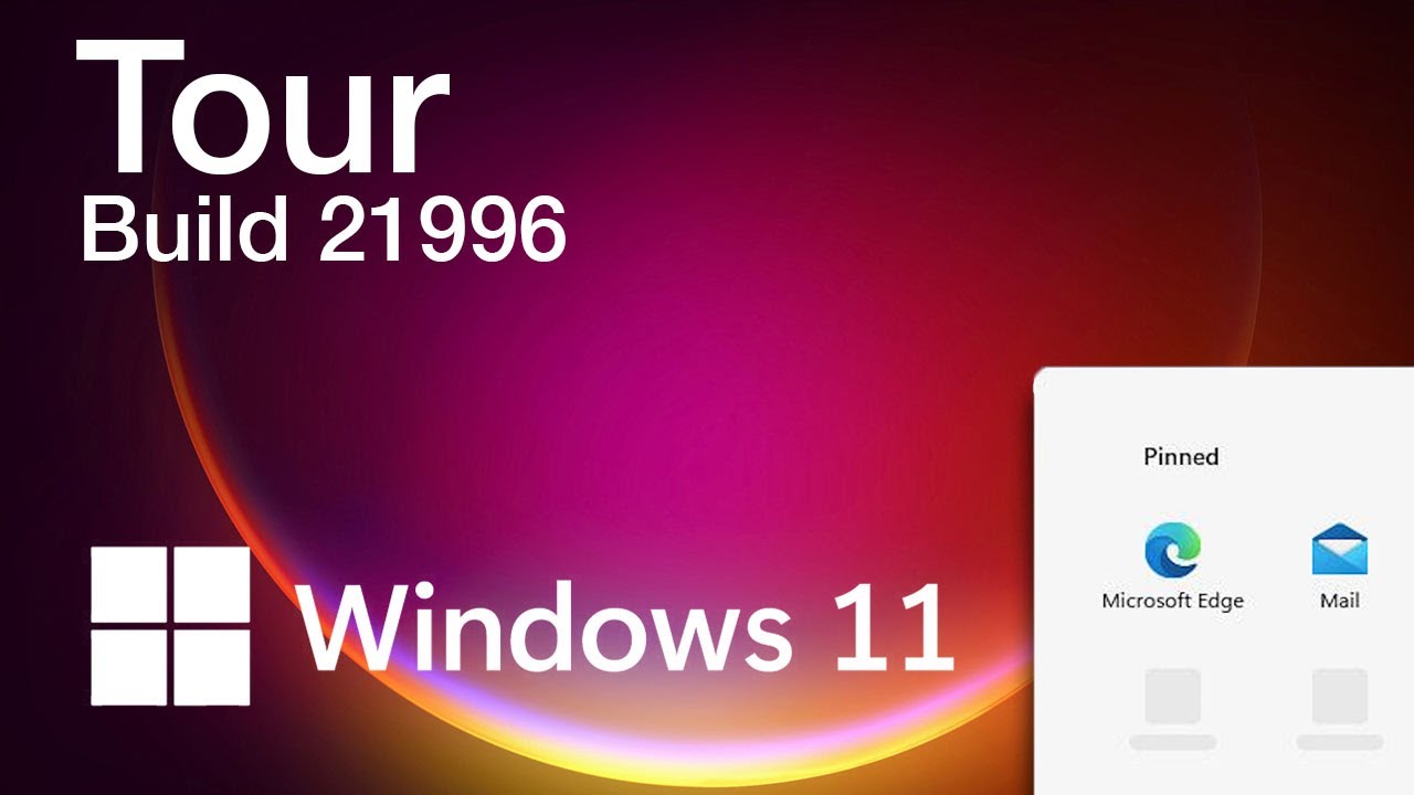 Windows 11 Build 219961 Tour Com A Iso Vazada Youtube