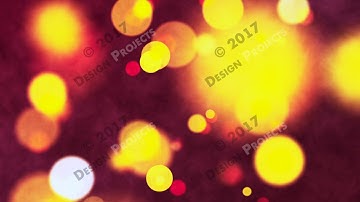 HD Loopable Background with nice yellow glowing bokeh