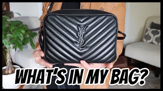 SAINT LAURENT BLACK HARDWARE CAMERA BAG REVIEW + WHAT'S IN MY BAG