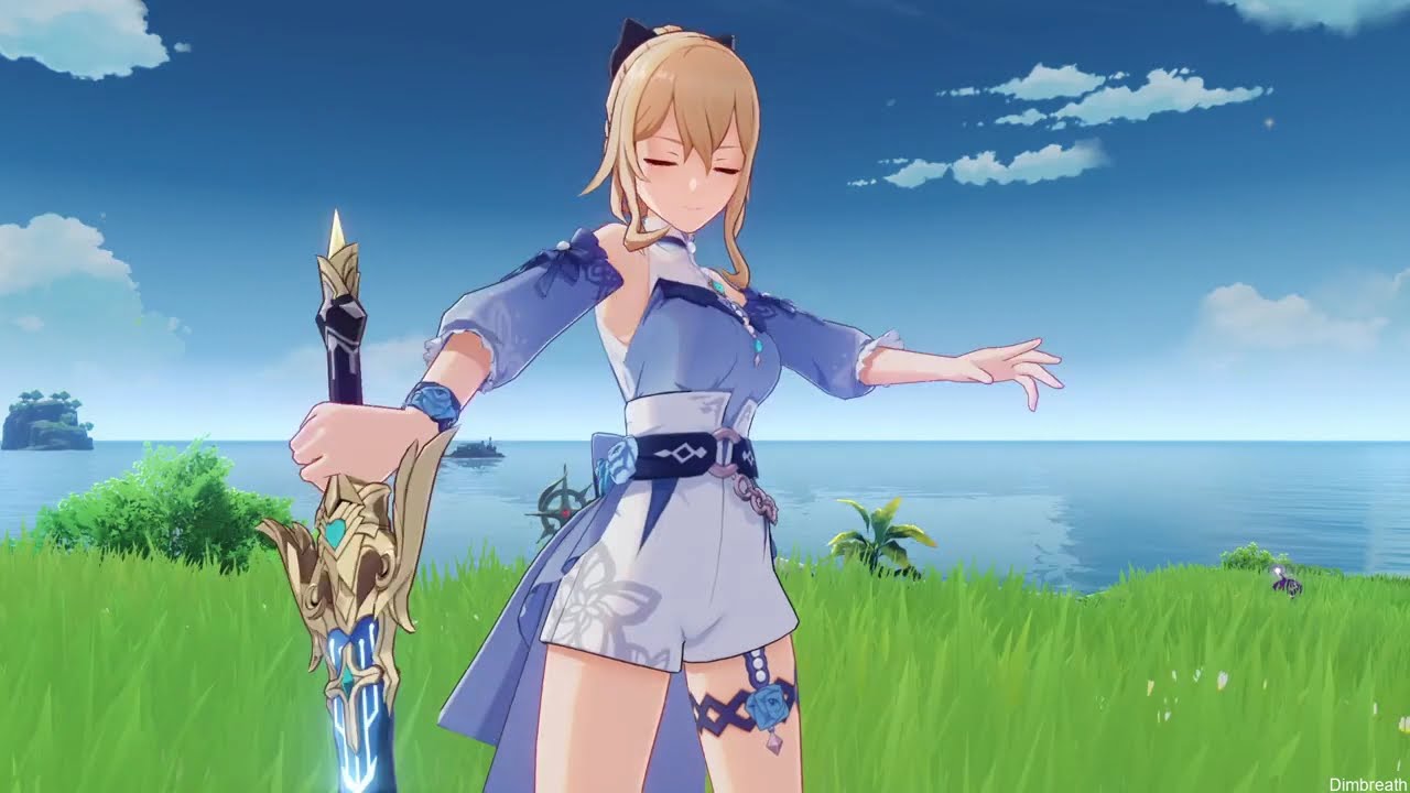 Jean's Summer Outfit/Skin Showcase (Genshin Impact Patch 1.6) YouTube