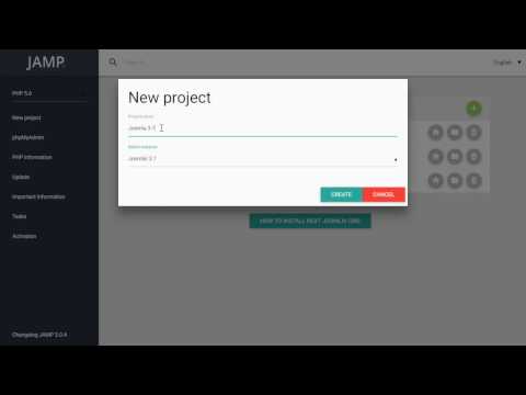How to install Joomla! 3.7 on localhost with JAMP3