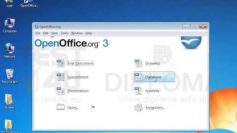 Open the OpenOffice.org Base application. (If the wizard is displayed, leave it as it is)