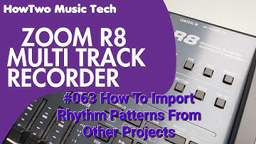 #063 How To Import Rhythm Patterns From Other Projects ZOOM R8