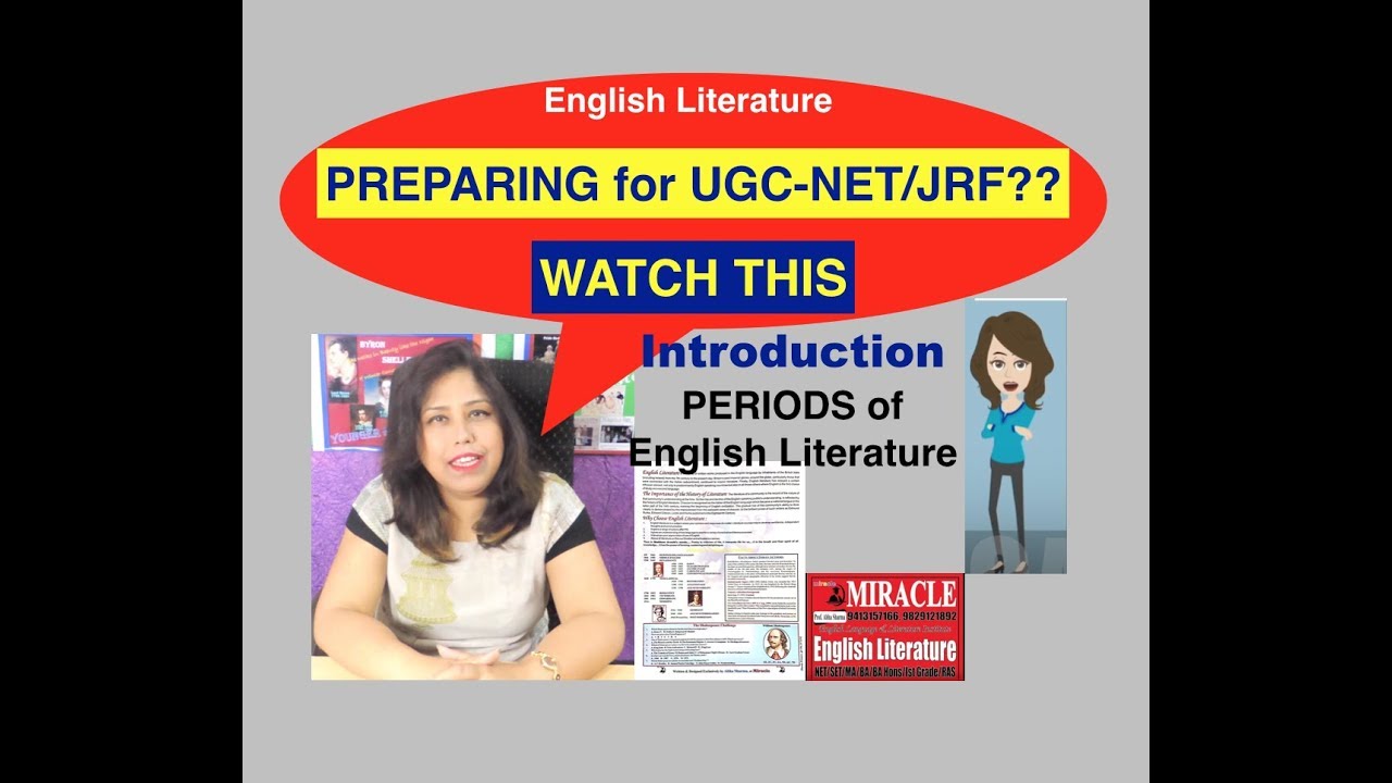How to prepare for UGC-NET/JRF English Literature; Guidelines - YouTube