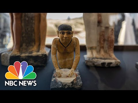 Ancient egyptian treasures unveiled after giza tombs excavation