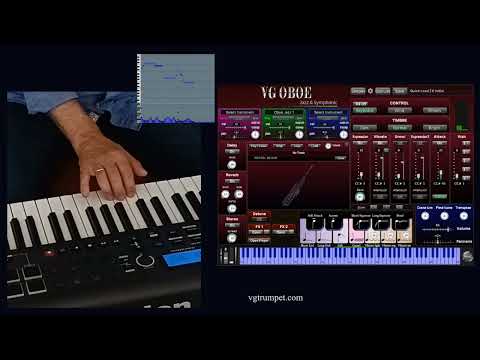 VG Oboe virtual instrument. VST, AU, Standalone app. Expressive Oboe Sound on MIDI Keyboard