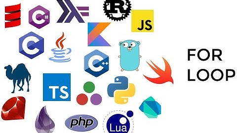 Classic For Loop in 20 Different Programming Languages