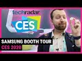 Ces 2020 samsung booth tour  techradar at ces 2020