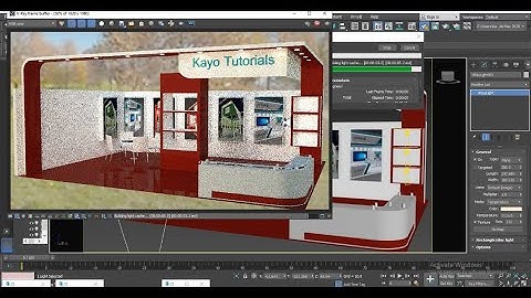3Dsmax Tutorials, Learn 3D Modeling ,Texturing & Lighting an Exhibition Stall from Scratch in 3dsmax