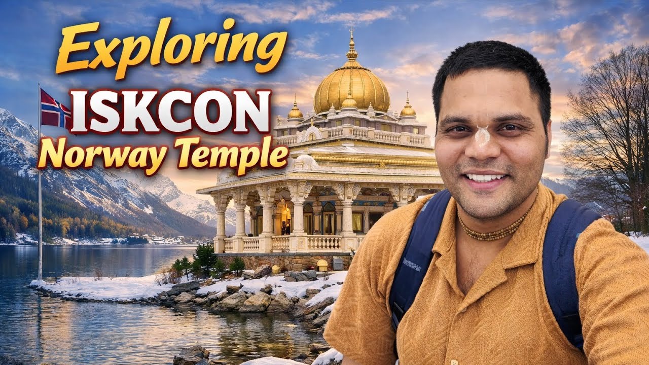 ISKCON Norway Visit | Temple Darshan at –14°C in Freezing Snow!
