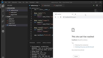 Flask 02: Sending HTML files, and reading form data