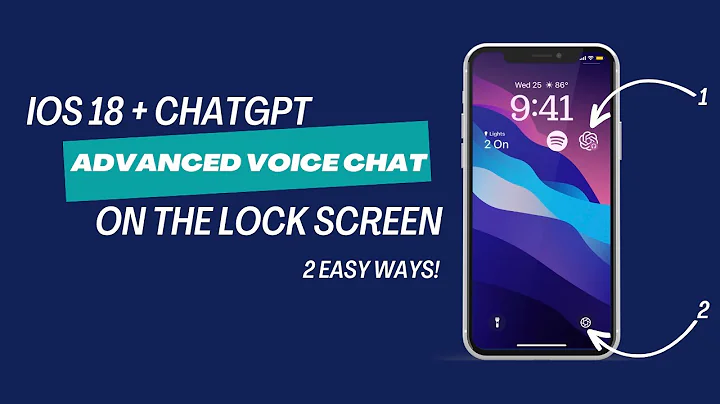 2 Ways to Add ChatGPT Advanced Voice Mode to Your iPhone Lock Screen | iOS 18 Tutorial