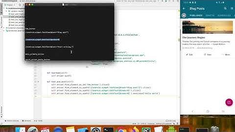 Appium Python Tutorial: WordPress Android app Create Post Test Case #33