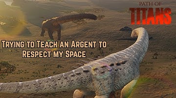 Trying to Teach an Argent to Respect my Space | Path of Titans: Divine Beasts Server 1