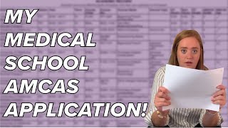 Famous Complete Look at my Medical School Application! (AMCAS) Profile